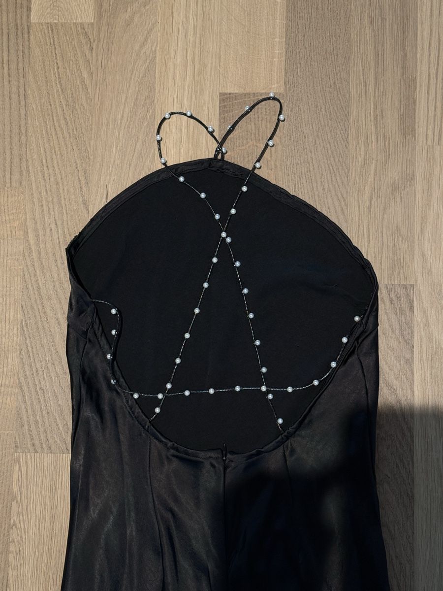 Vestiti: Black long dress with pearl straps size S – Nuovo (secondo la descrizione) da Spreitenbach venduto da 94l_9shv 2