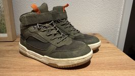 Kinder-Sneaker Grösse 31 – Khaki/Orange