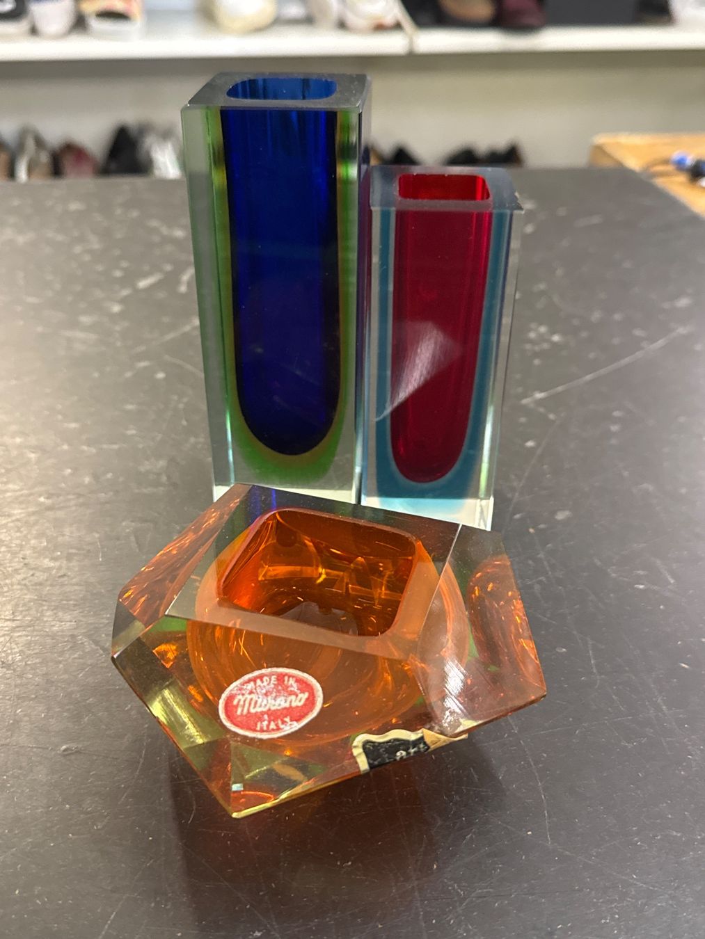 Murano Vasi & Recipienti: 3er Set Murano Antik Vasen – Usato da Pratteln venduto da Cartonsducoeur_bl