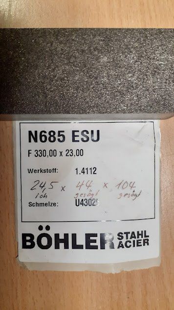 Servierplatten: STAHLPLATTE BÖHLER 1.4112 – Neu (gemäss Beschreibung) aus Toffen von th16
