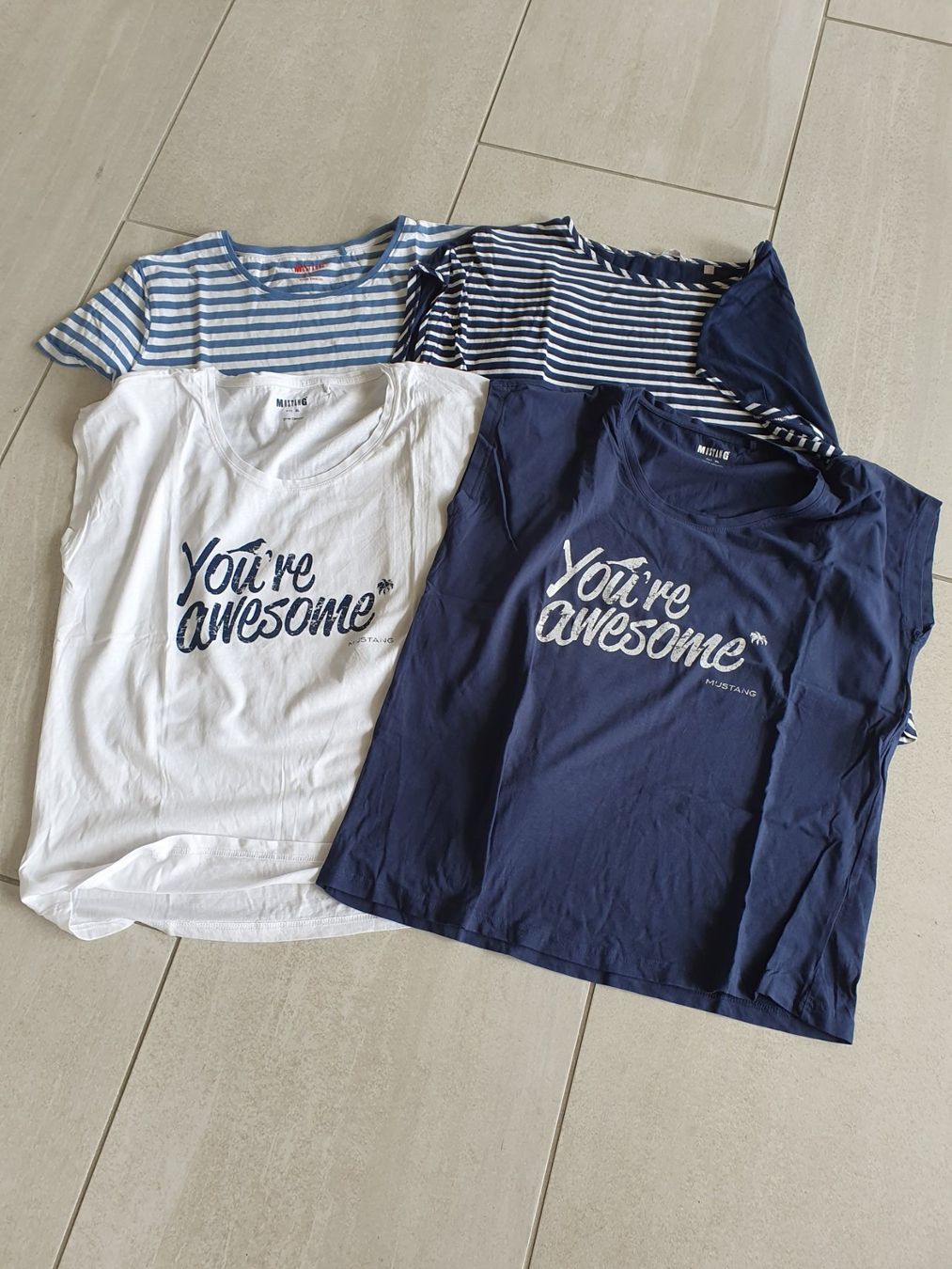 T-shirt: 4x Mustang T-Shirts - Grösse XL – Nuovo (secondo la descrizione) da Hirschthal venduto da toronto-raptors82