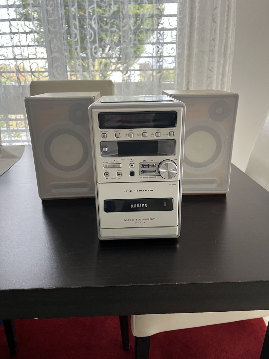 Philips Audio- & Mediensysteme: Philips Micro System MC-222 mit Lautsprechern gebraucht – Gebraucht aus Bassersdorf von Rosa667