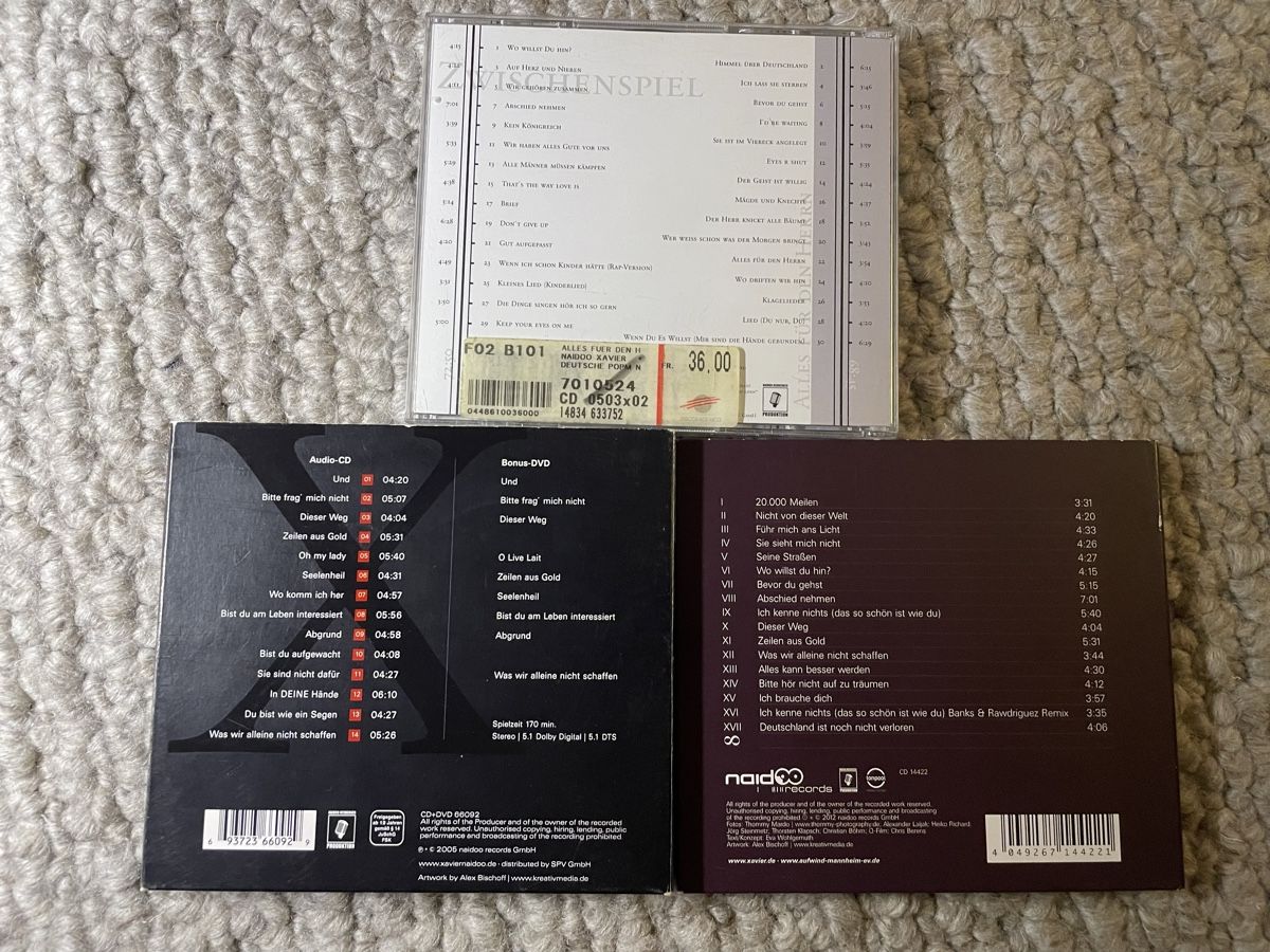 CD: 3x Xavier Naidoo  – Usato da Reinach AG venduto da trigger7811 1