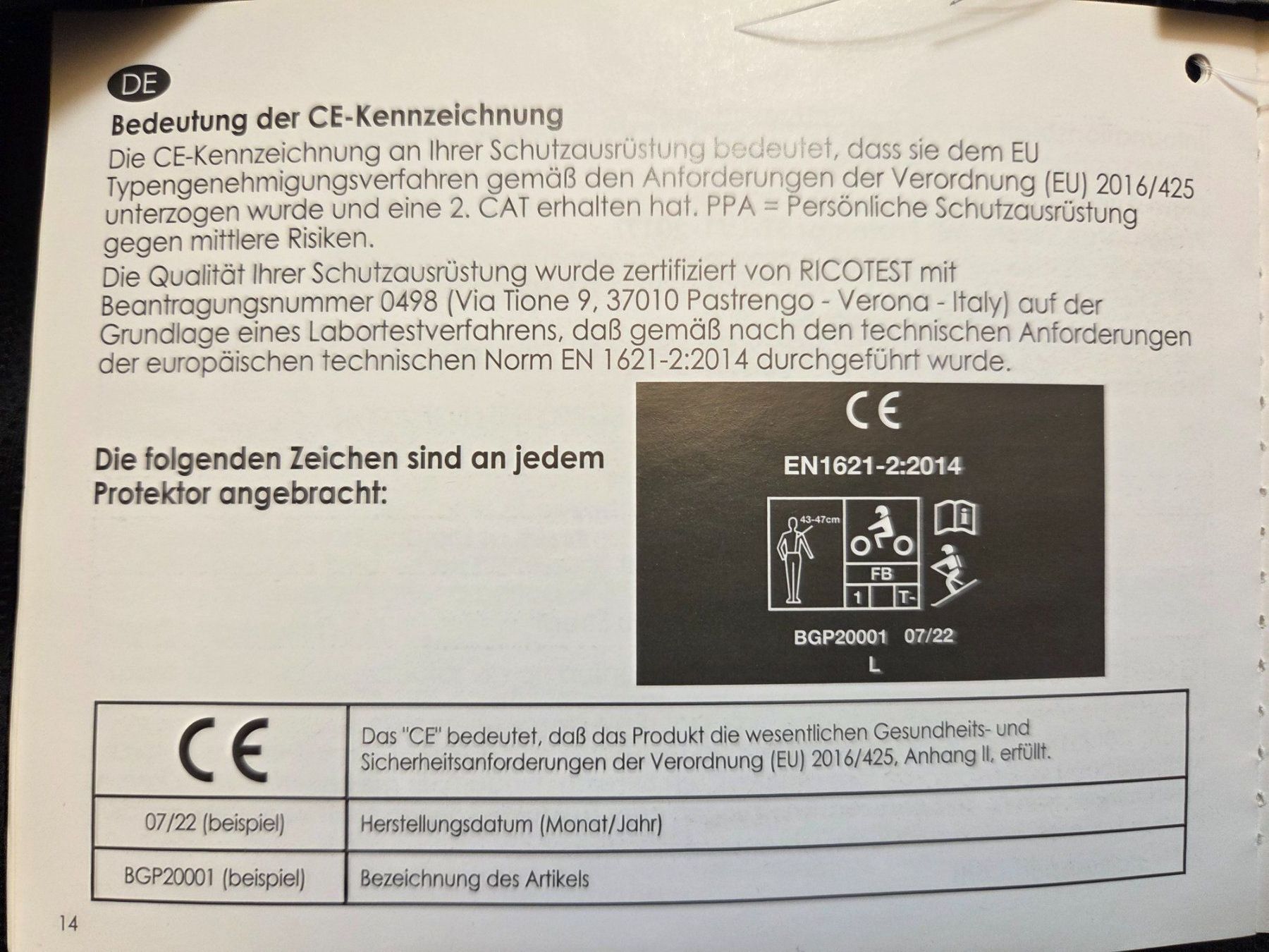 Schutz & Schoner: Rückenprotektor/ Rückenpanzer M – Neu (gemäss Beschreibung) aus Wattwil von manupf 8