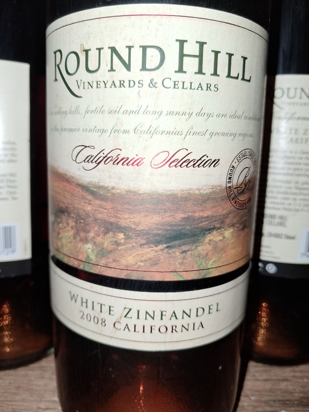Vino: Round hill selection white zinfandel rosé 2008 – Nuovo e nell'imballaggio originale da Le locle venduto da juliensaran