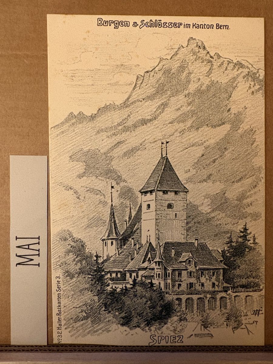 Ansichtskarten: AK von Schloss Spiez – Gebraucht aus Rümlang von Kartenpost1