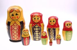8 teilige Matrjoschka - Matroschka – Babuschka USSR