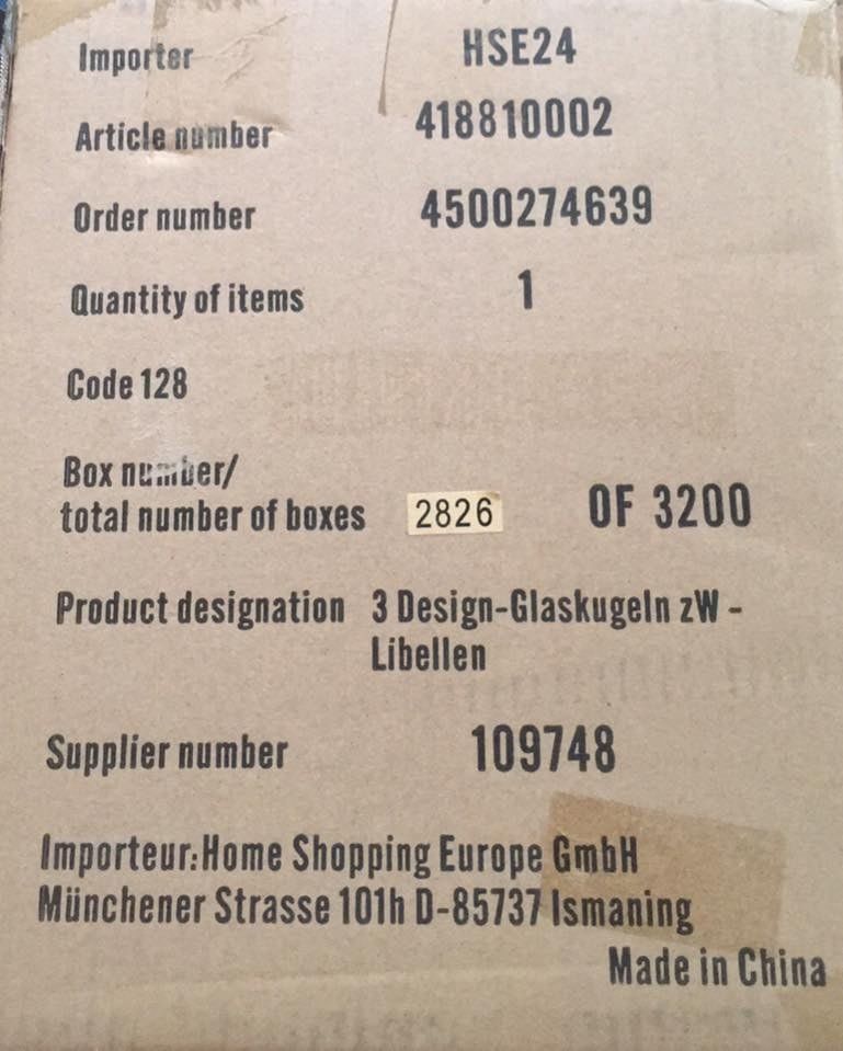 Alle Dekorationen: 3 Design-Glaskugeln-Libellen  "" NEU ""  Neu originalverpack – Neu und originalverpackt aus Fislisbach von Hast1976 4