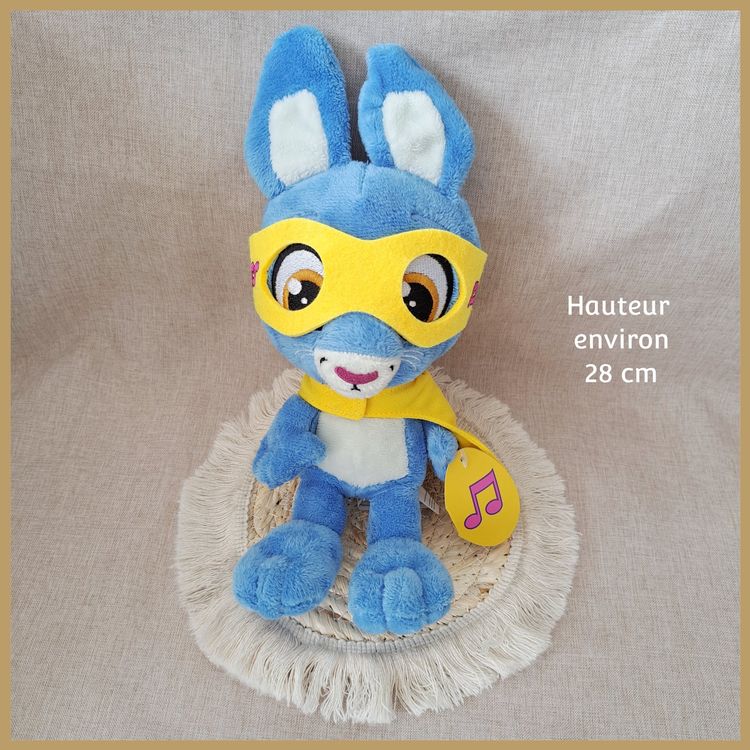 Peluche Lapin bleu, Sami, Migros NEUF Plüschhase (Neuf avec