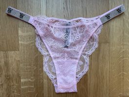Victoria’s Secret Shine Strap Brazilian Lace Panty M NEW