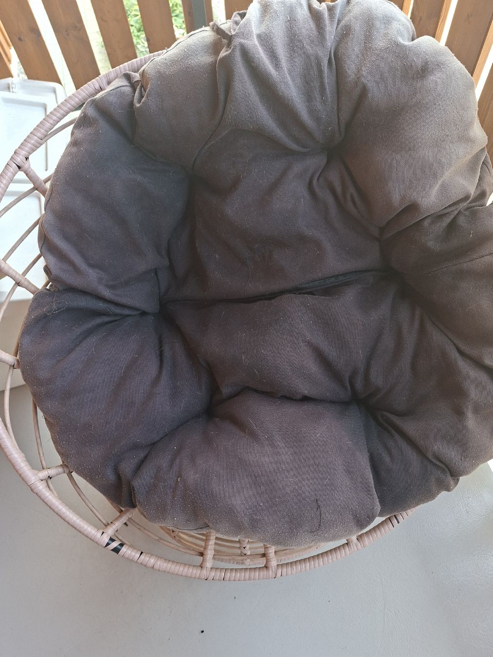 Sessel: Rattan Sessel mit Kissen – Gebraucht aus Sommeri von san_pwq8 2