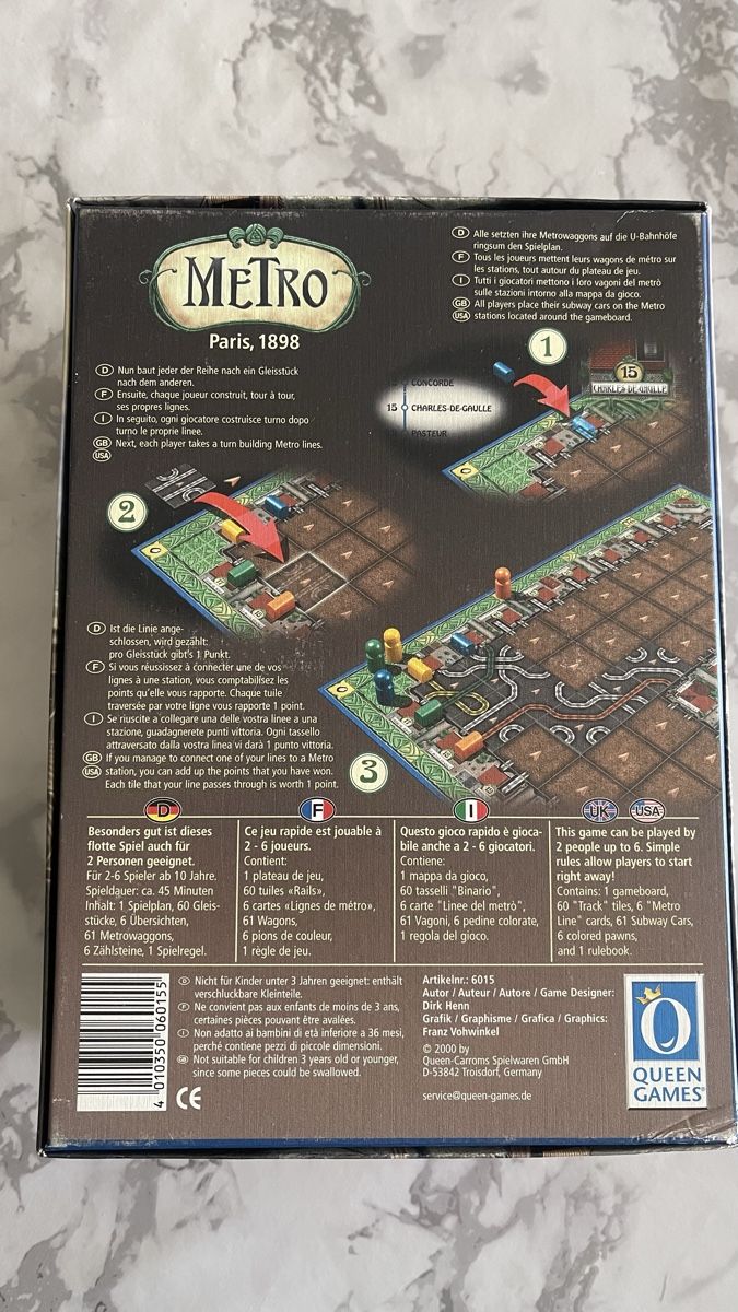 Jeux: Brettspiel METRO  – D'occasion à Effretikon par sandrgia 1