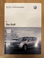 VW Golf Preisliste, Prospekt - 2004 oder 2005