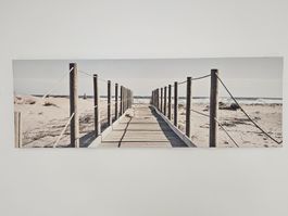 ❤️ Stimmungsvolles Wandbild 35 x 105 cm ❤️ Strand ❤️