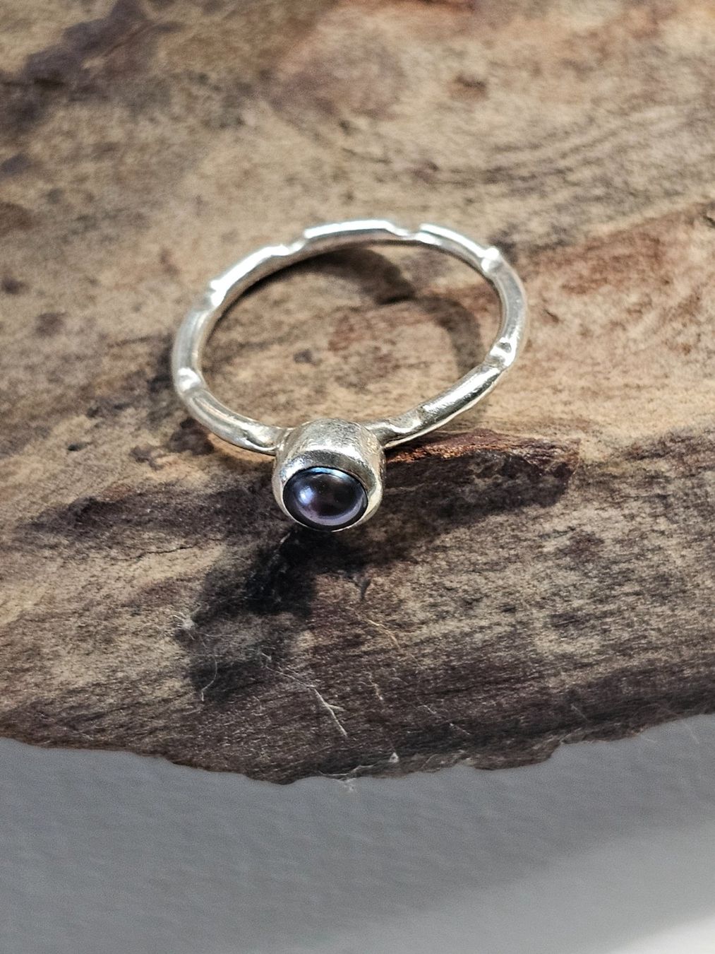 Anelli: Ring Silber mit Perle – Usato da Zürich venduto da MaisonBelleCachet