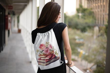 Turnbeutel Rucksack 11L Bücher Druck NEU
