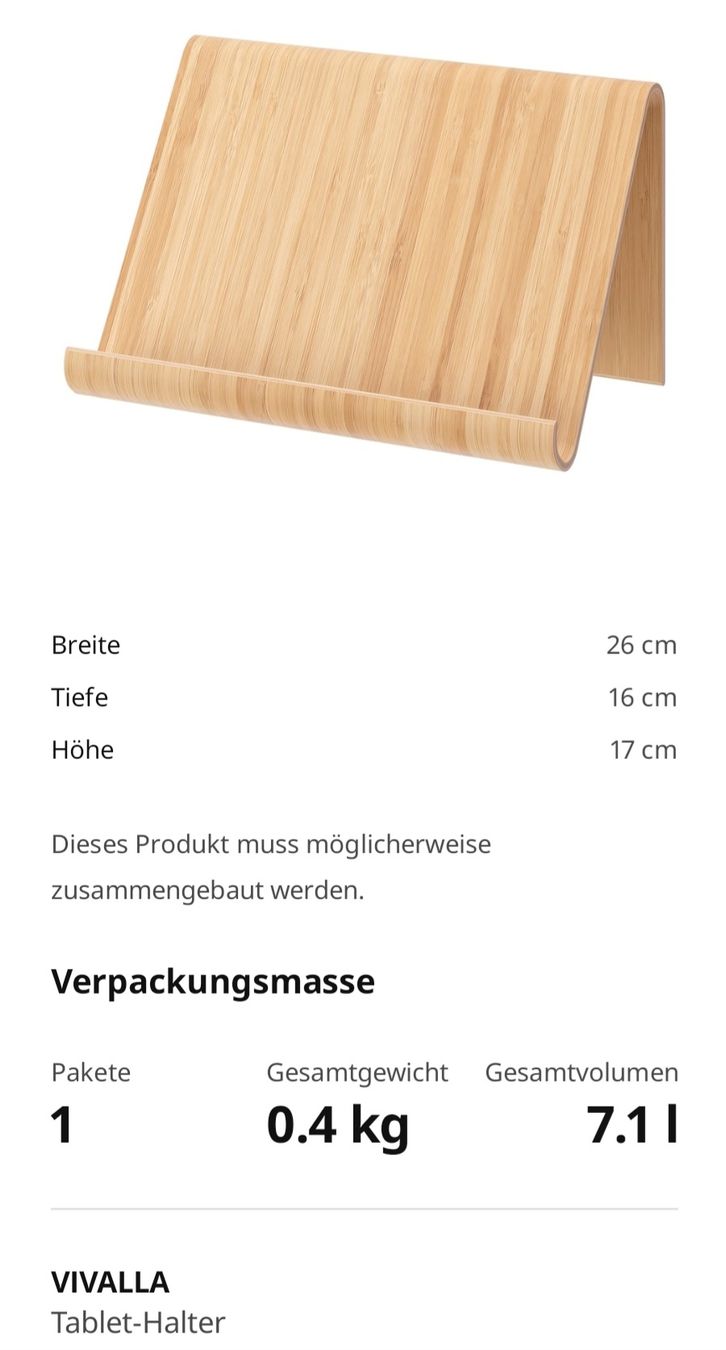 Autres accessoires pour ordinateurs: Tablet-Halter Bambus – D'occasion à Zürich par Kris8050 6