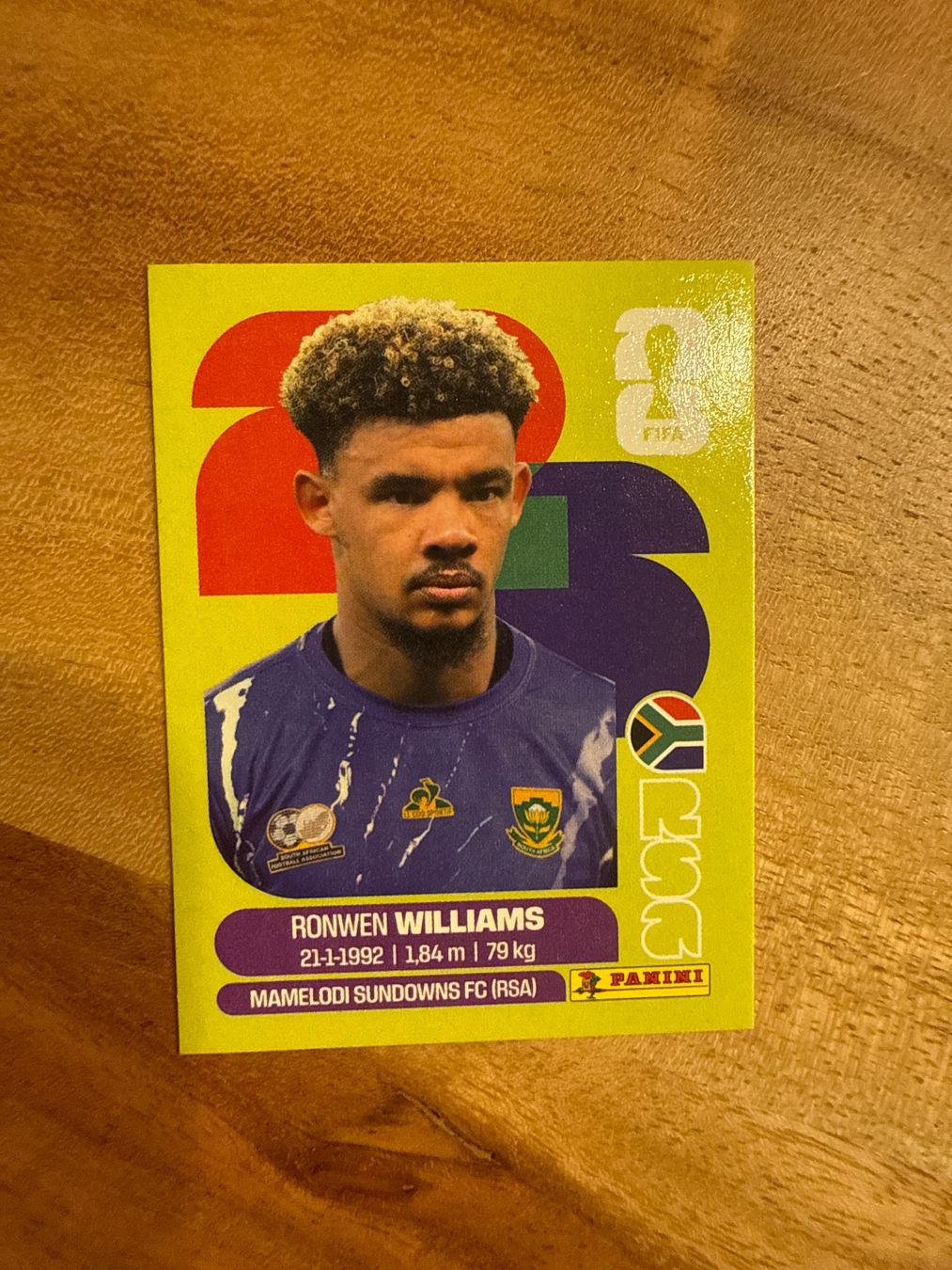 Panini Carte collezionabili: WM 2026 Panini Sticker Ronwen Williams RSA 2 – Usato da Winterthur venduto da ylaura