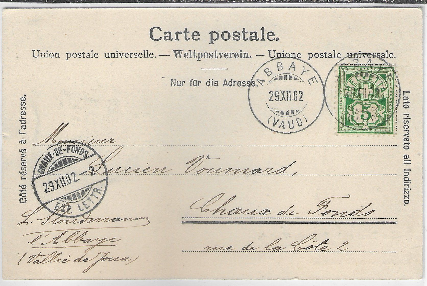 Cartoline postali: Le Pont et la Dent de Vaulion 1902 – Usato da Ettingen venduto da Kartenplanet 1