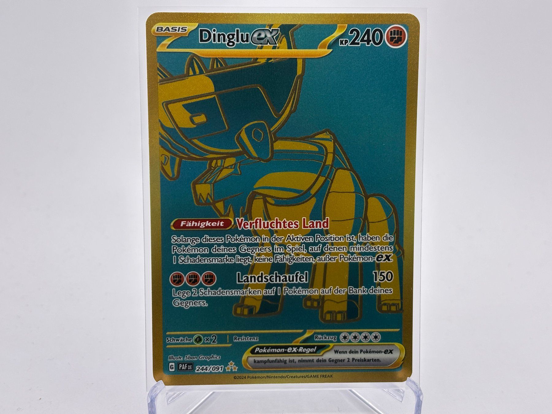 Pokémon Carte collezionabili: Paldeas Schicksale - Dinglu ex  (PAF 244) - DE – Nuovo (secondo la descrizione) da Allschwil venduto da Bullach