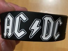 AC/DC Silikon Armband Metal Rock Band