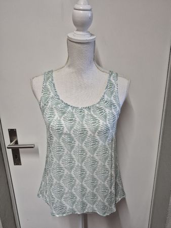 NILE Viskose Top Shirt Gr.S, Muster, grün, top Zustand 