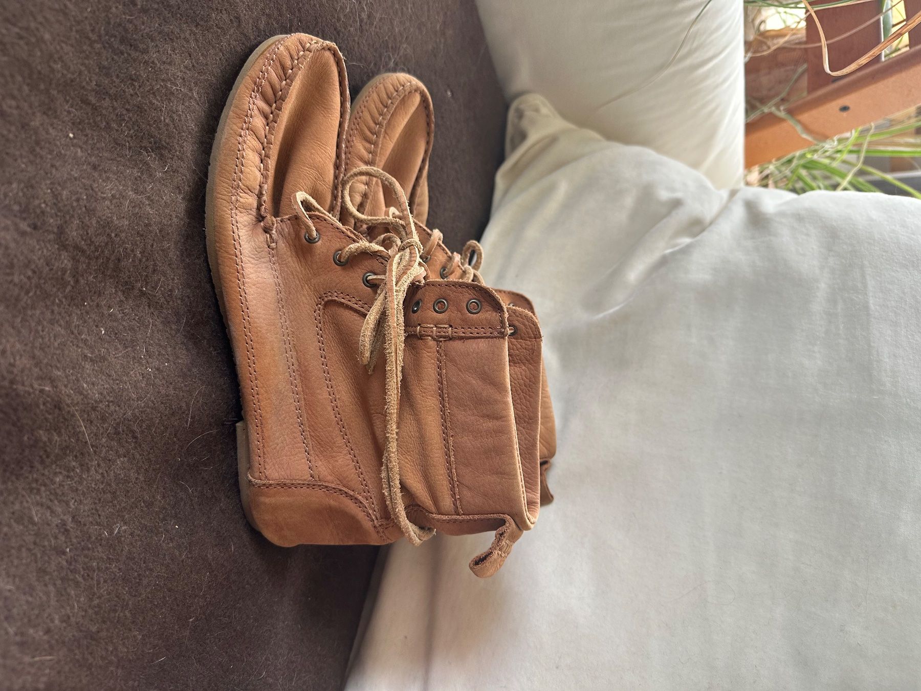 Pull&Bear Damenschuhe: 100% Leder Moccasins – Gebraucht aus Bern von Enle