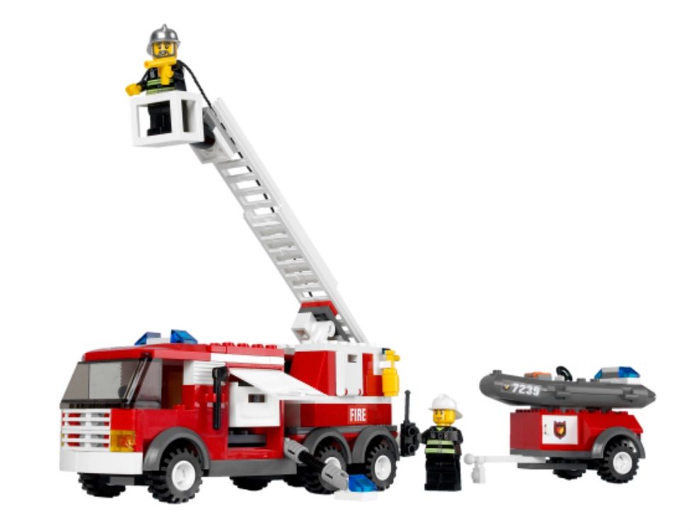 Lego Giocattoli: LEGO City 7239 Feuerwehrauto – Usato da Siebnen venduto da Arko27