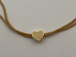 Stoff Armband mit Herz