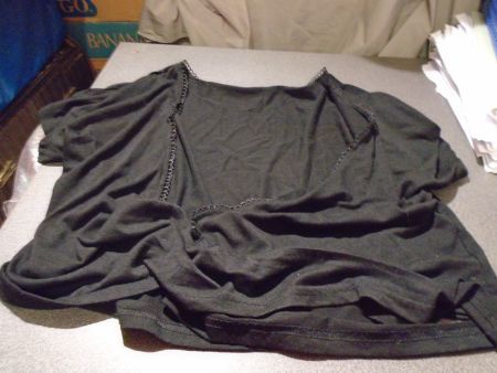 Jacke Grösse 36, Shein, schwarz, zum Binden, kurz