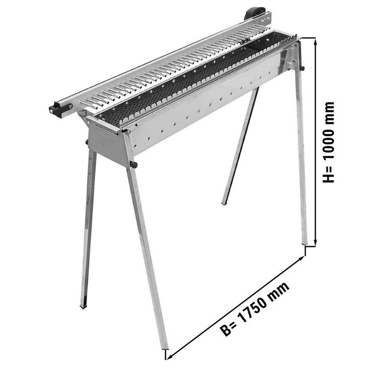 Feuerplattengrill Mit Holzkohlegrill Und Wokaufsatz – 1m Durchmesser, Stahl, Inkl. Feuertonne