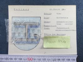 FAMILIENWAPPEN " OETIKER KANT.ZH " KARTE CA. 15X10cm
