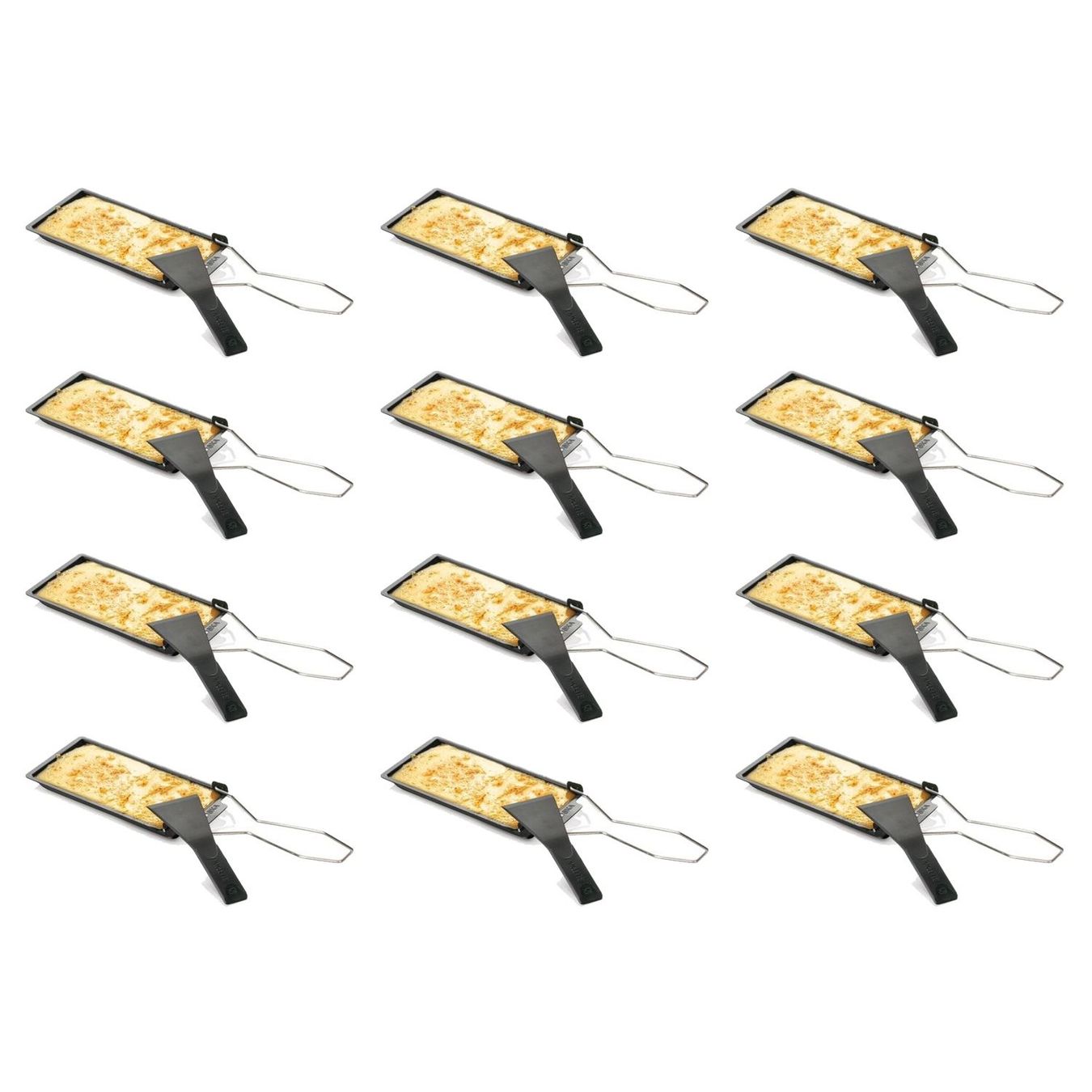 Padelle: BOSKA Raclette Grillpfännchen 12er Set – Nuovo e nell'imballaggio originale da Wettingen venduto da kochshop