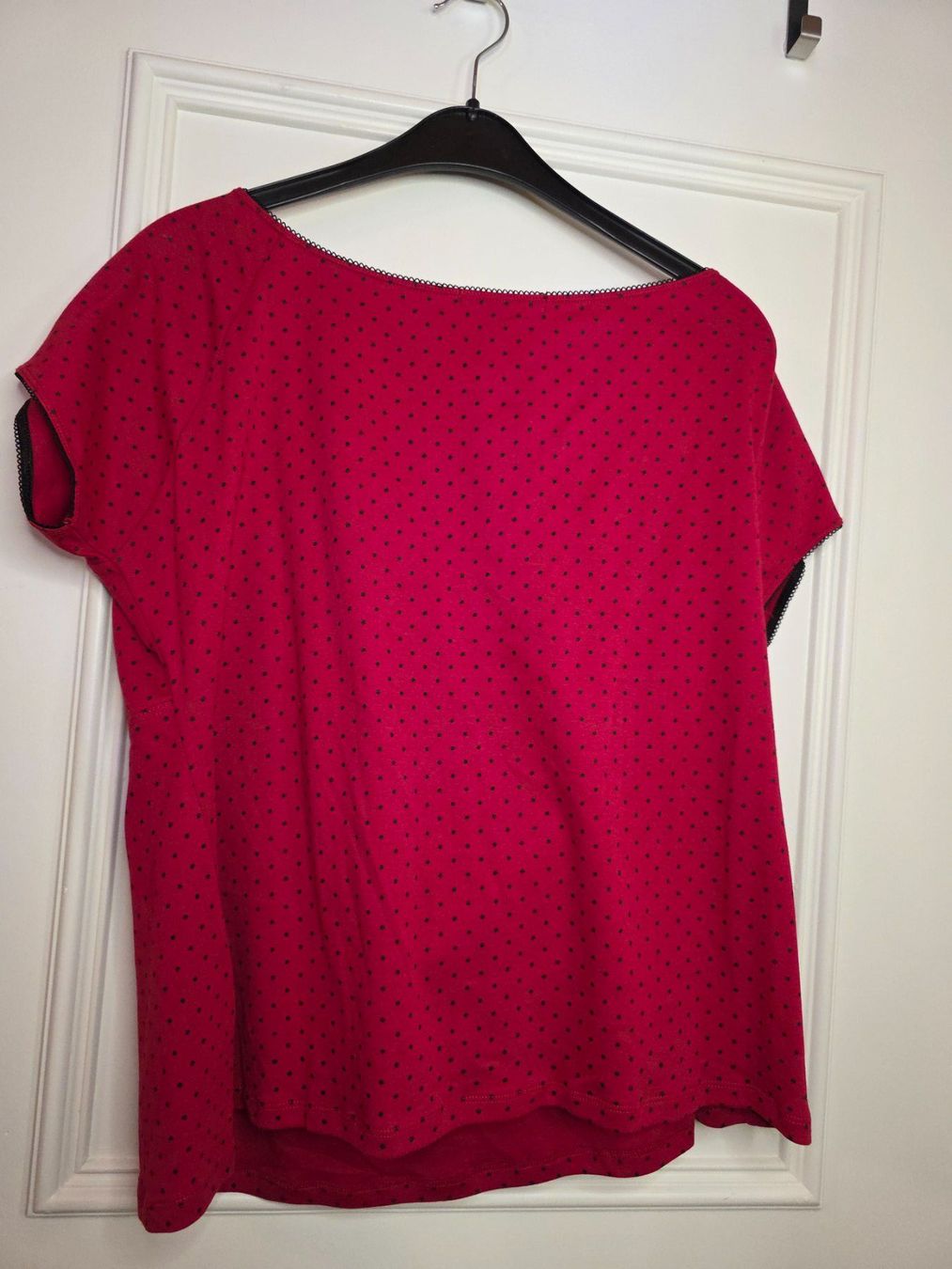 Camicette: Rote Bluse mit Punktmuster, Grösse XL, Vintage Style – Usato da Wald ZH venduto da CapLux 4