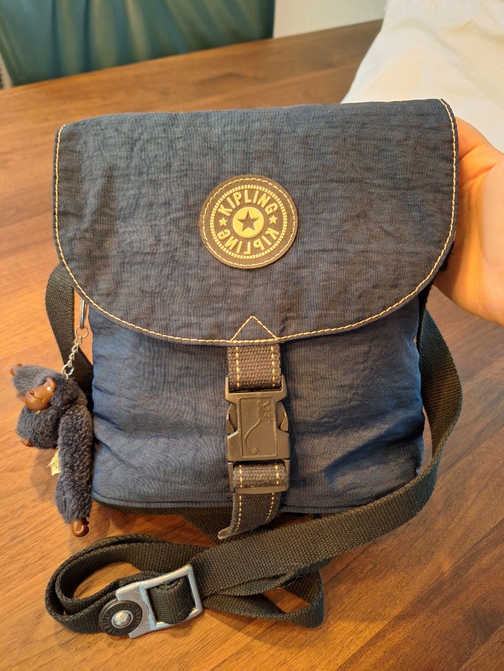 Kipling Taschen: Kipling Umhängetasche blau mit Affenanhänger – Neu (gemäss Beschreibung) aus Spiez von Tanja_Strohmeier026