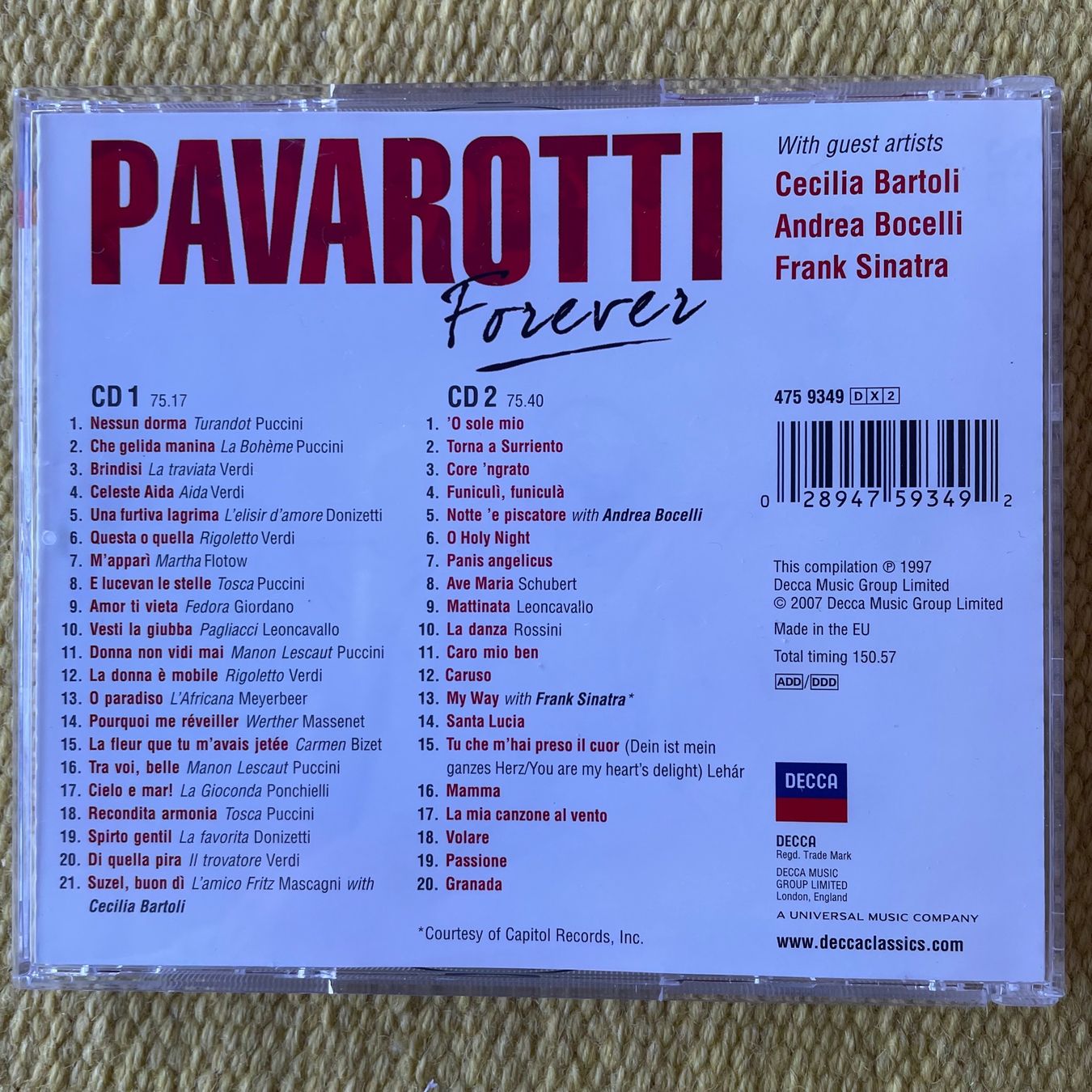 CDs: LUCIANO PAVAROTTI-2CD FOREVER – D'occasion à Rorschacherberg par CD-Roli 1
