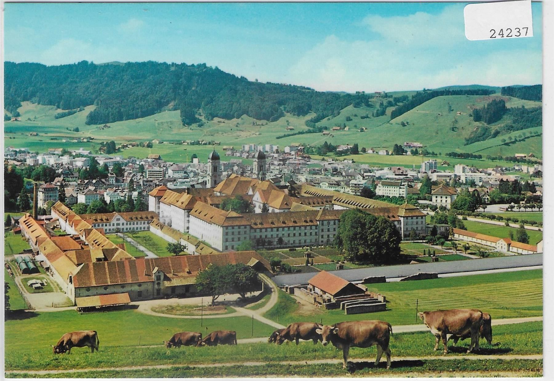 Cartoline postali: Einsiedeln - Klosteransicht von Westen – Antico da Ettingen venduto da Kartenplanet
