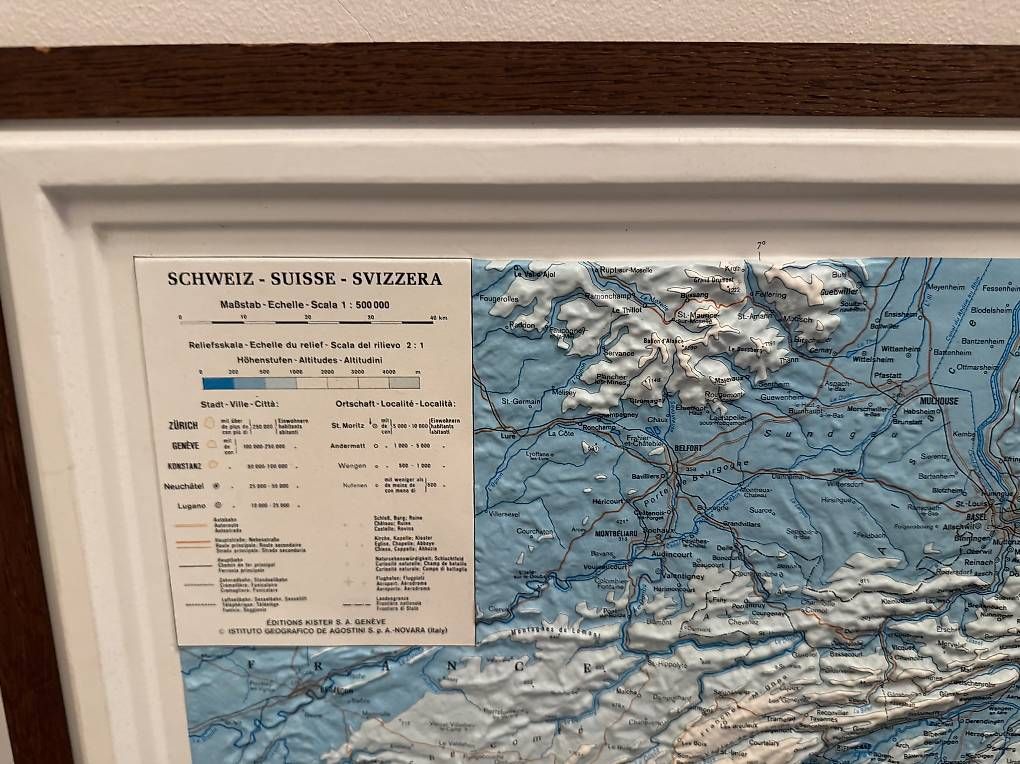 Cartine & Atlanti: 3D Relief Map Svizzera – Usato da Massagno venduto da whi_d5bd 1