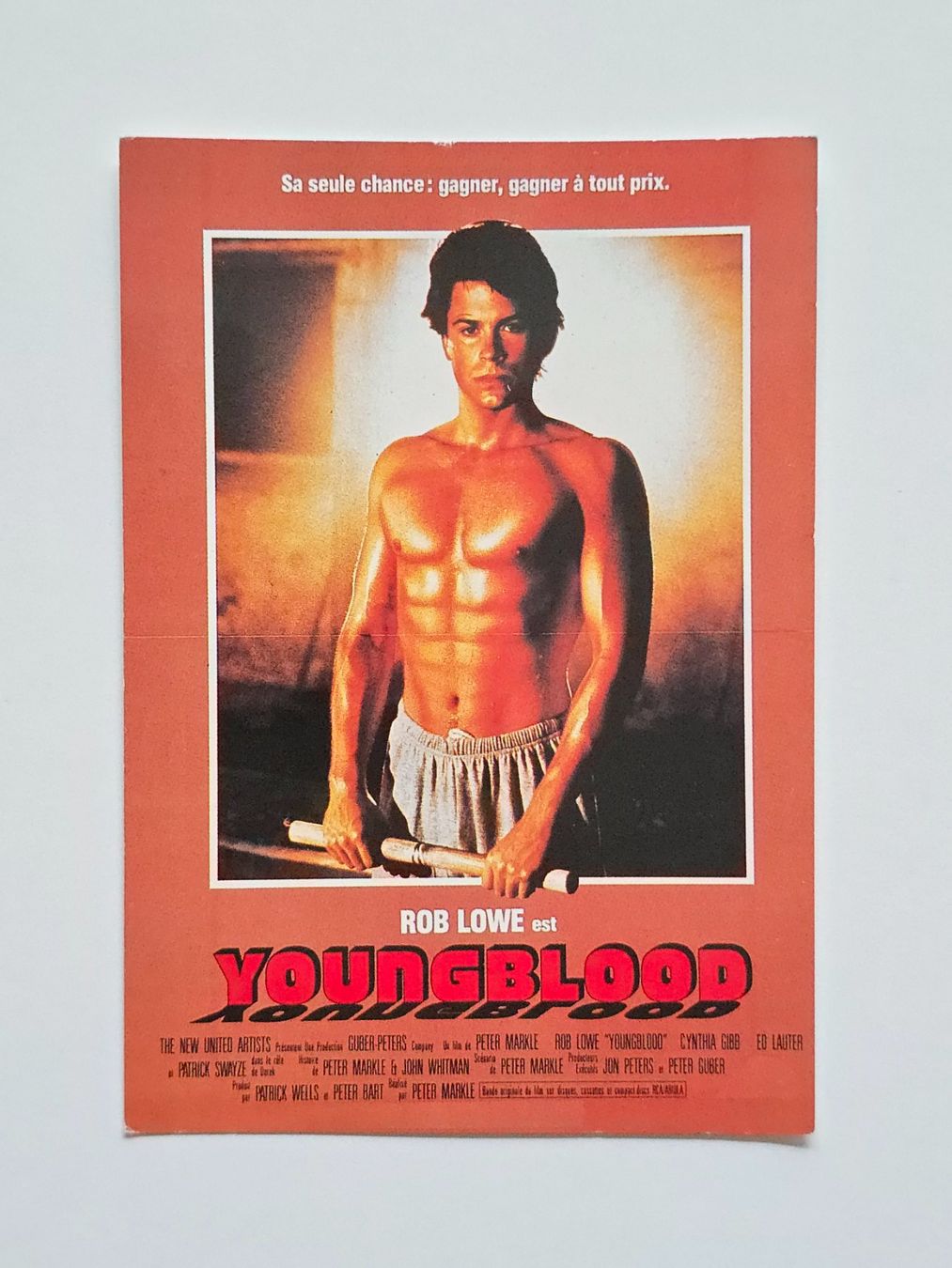 Ansichtskarten: Postkarte Rob Lowe Youngblood – Gebraucht aus Dättlikon von Wundertuete_