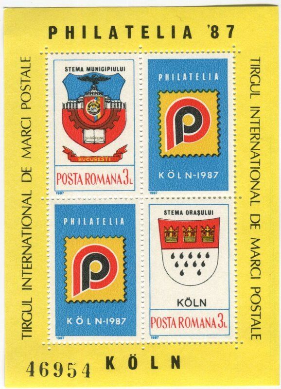 Tous les timbres: Block "Briefmarkenausstellung". Rumänien – Neuf avec emballage d'origine à Basel par Butsch5