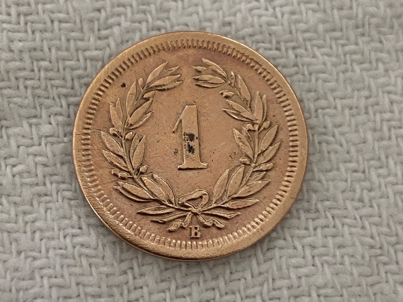 Tutti le monete: 1 centime/Rappen 1876 – Usato da Nyon venduto da Ilmi09 1