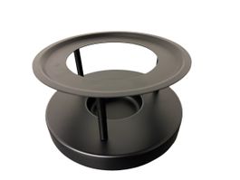 Rechaud Untergestell Metall schwarz rund guter Zustand