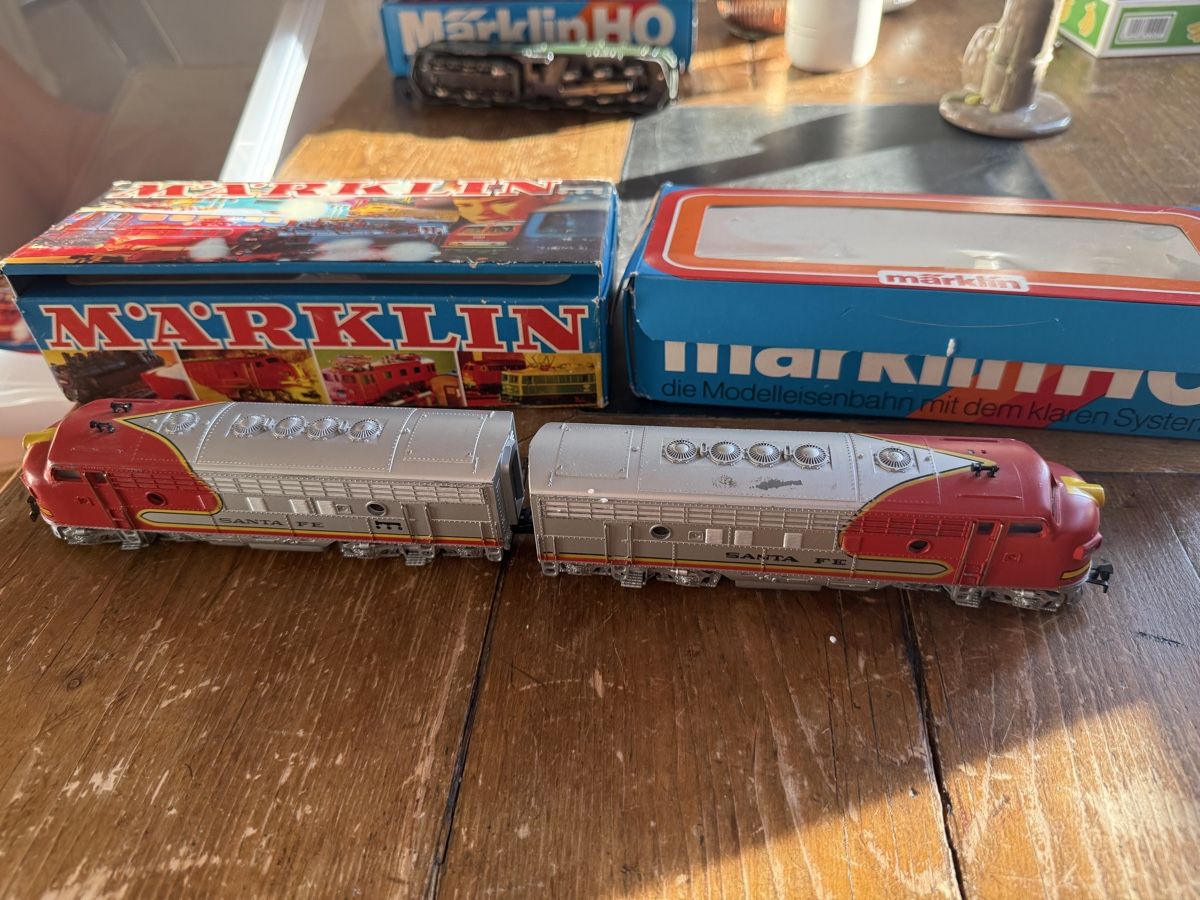 Märklin Modellini di ferrovie: Marklin 3096 Train Set, Vintage - Santa Fe – Usato da Zürich venduto da kuengka