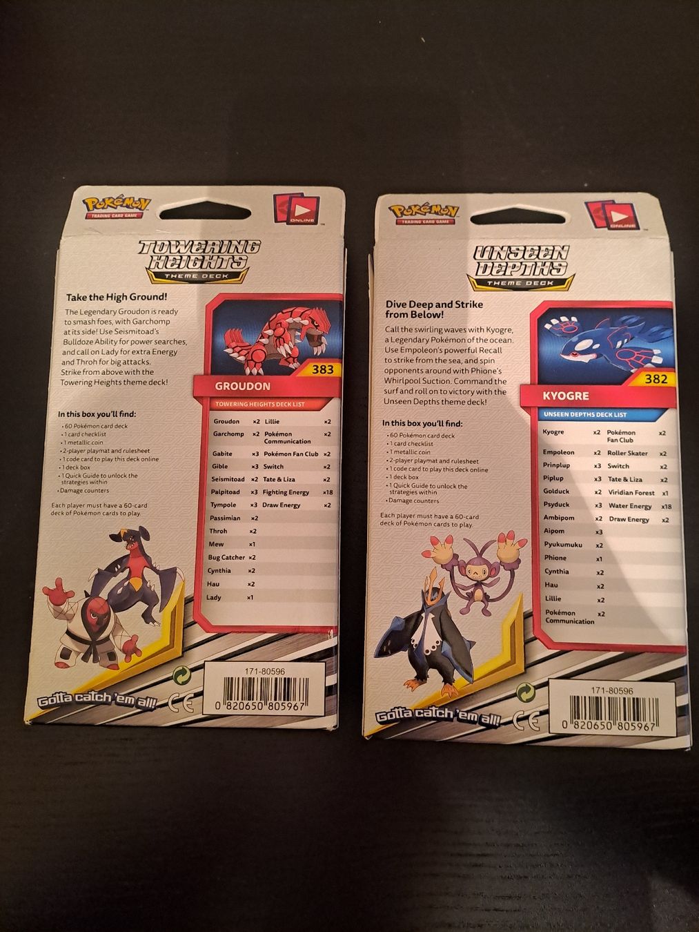 Pokémon Carte collezionabili: Pokémon Cosmic Eclipse Themendecks: Groudon & Kyogre Depths – Nuovo (secondo la descrizione) da Basel venduto da mfe_86h9 3
