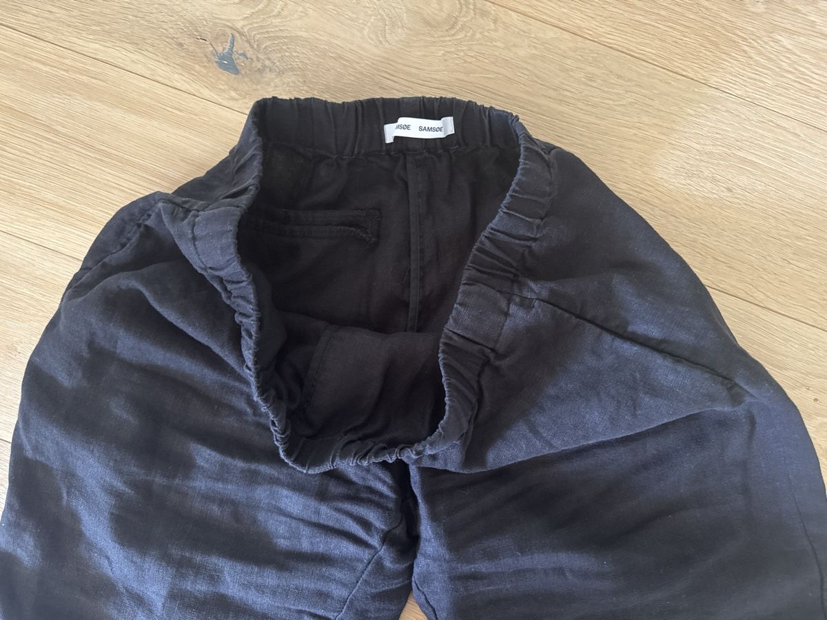Samsøe Samsøe Pantaloni: Schwarze Leinen Damen Hose M – Nuovo (secondo la descrizione) da Nürensdorf venduto da Hlen 1