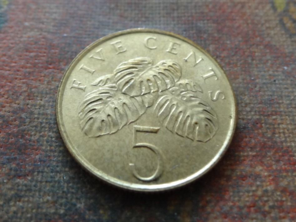 Alle Münzen: SINGAPOUR  5  Cents  1995 – Gebraucht aus Romanel-sur-Lausanne von Swift13