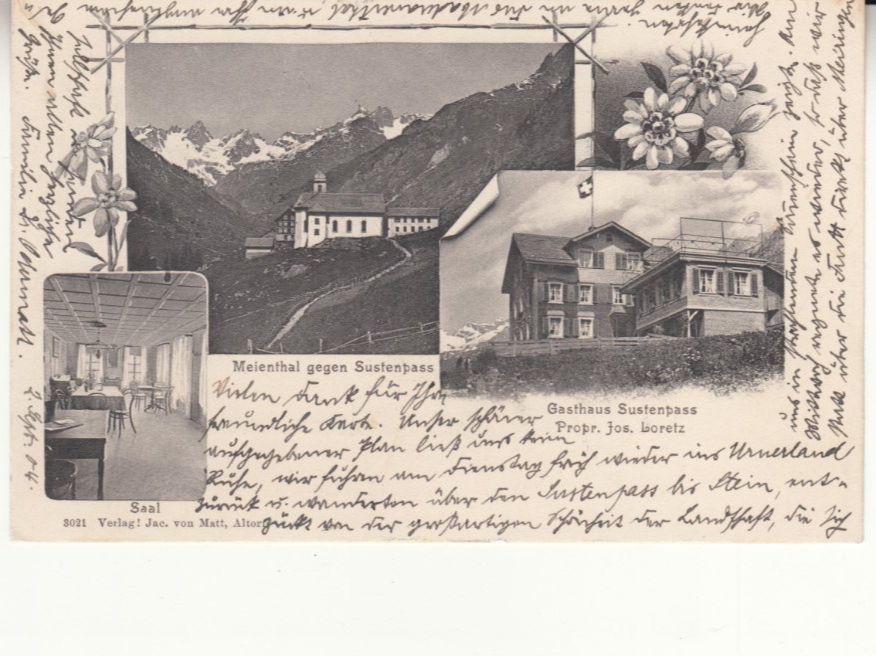 Cartoline postali: Meienthal Sustenpass 1904 – Usato da Bürglen TG venduto da StampGraf