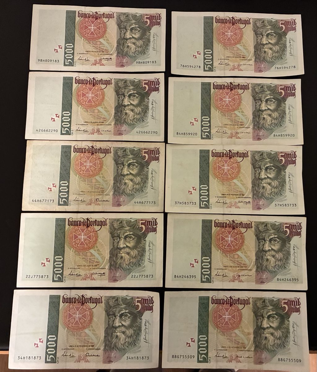 Banconote: 10x5000$00 – Usato da Dällikon venduto da Woldbanknoten 1