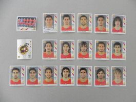 Panini Fussball WM 2006 Fehlliste Spanien 530-548 Komplett !