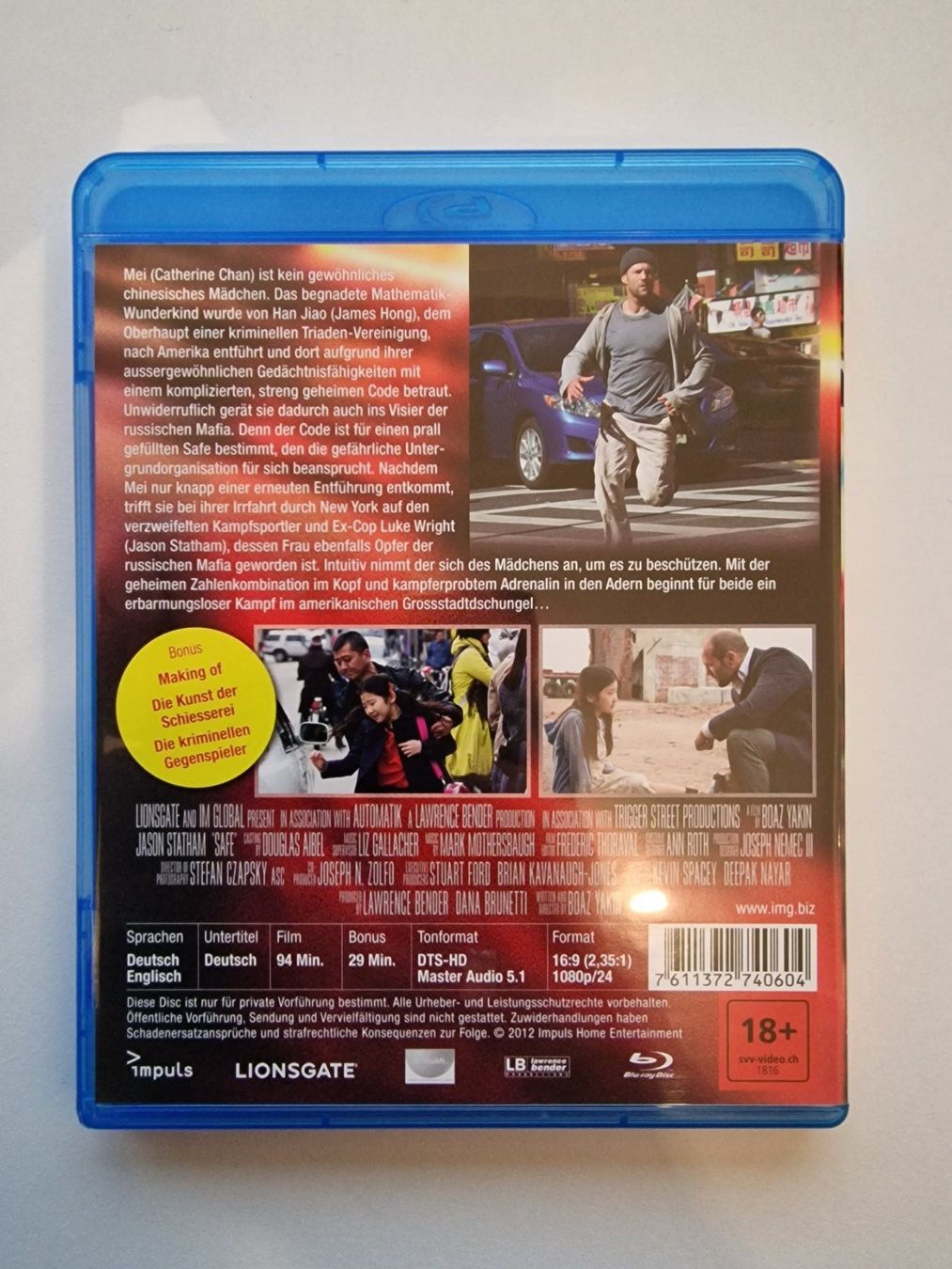 Alle DVDs: Safe - Todsicher (Blu-ray) – Gebraucht aus Emmetten von SVollenweider 2